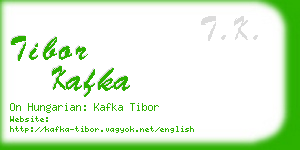 tibor kafka business card